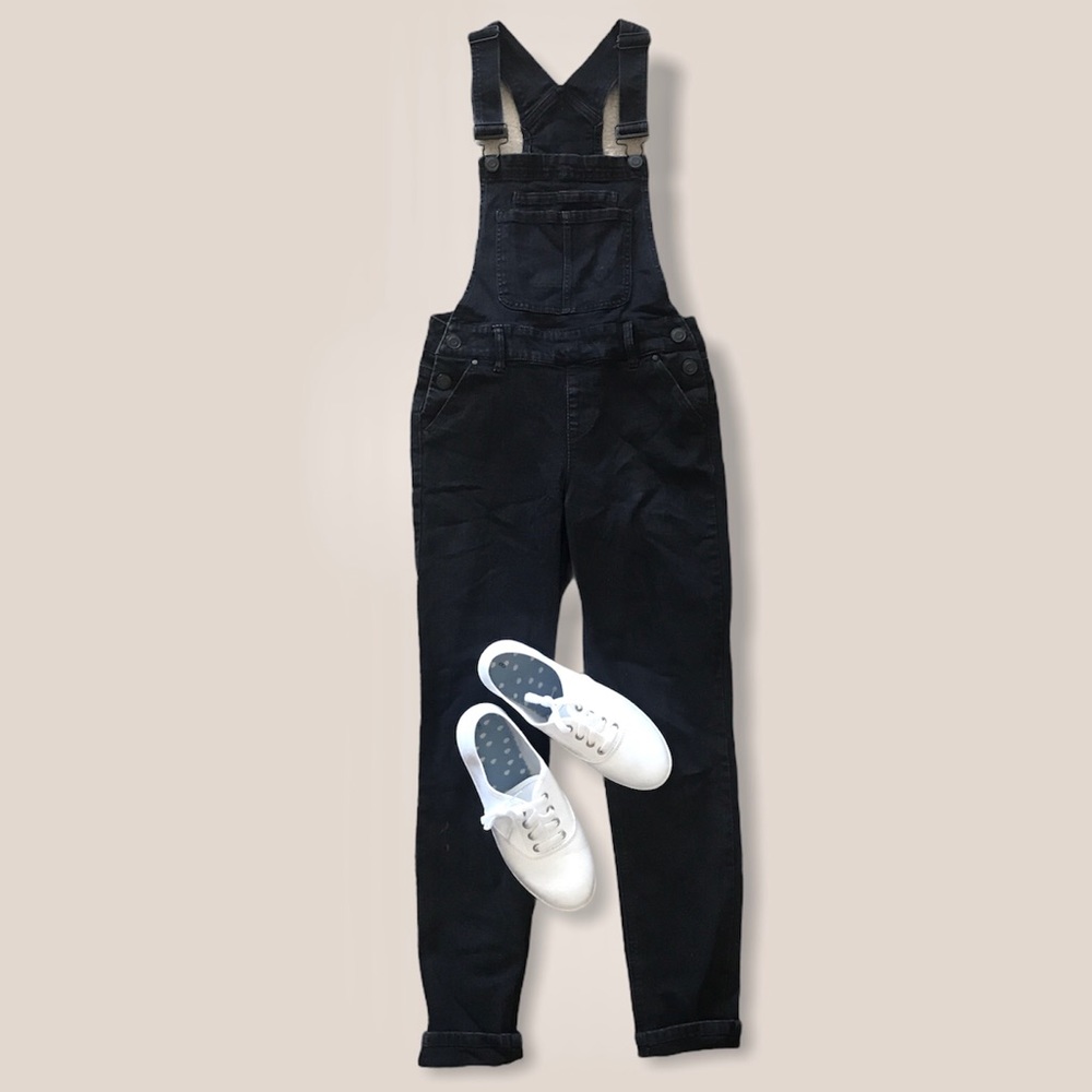 Urban Outfitter Cute Black Denim Overall Jumpsuit - Picture 13 of 15